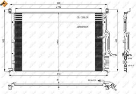 Nrf 35923 - CONDEN.AUDI A8 720X494X16