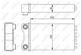 Nrf 54252 - RADIADOR CALEF.AUDI A4 1,8T