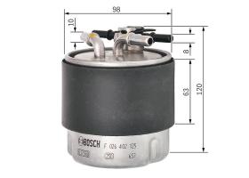 Bosch F026402125 - FILTRO COMB.NISSAN/REN.