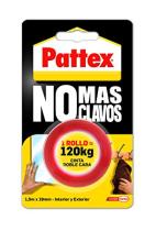 Pattex - Nural 1403701 - CINTA DOBLE CARA PATTEX NO  MAS CLAVOS (1,5MTRS)