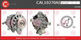 Valeo CAL10270AS - ALT.12/55A NISSAN