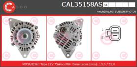 Casco CAL35158AS - ALT.12/130A PV5 HUYNDAI/MITSUB.