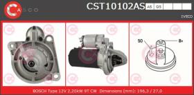 Casco CST10102AS - ARR.12V 9D FIAT/IVECO