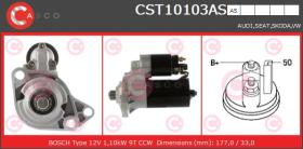 Casco CST10103AS - ARR.12V 9D 1,1KW CCW