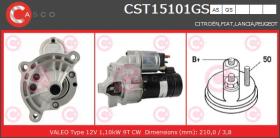 Casco CST15101GS - ARR.12V 9D CITR/PEUG.VAL   (3600)
