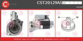 Casco CST20129AS - ARR.12V 9D 2,0KW NISSAN