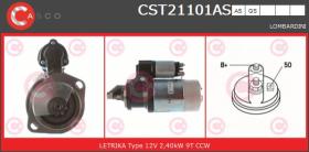 Casco CST21101AS - ARR.12V 9D 2,4KW LOMBARD/PASC.LA