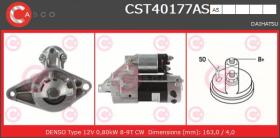 Casco CST40177AS - ARR.12V  8/9D 0.8KW/DAIHATSU