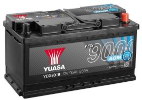 Yuasa YBX9019 - BATERIA AGM 95/850A +DCH 353X175X190 S.STOP