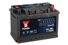 Yuasa YBX9096 - BATERIA AGM 70/760A +DCH  278X175X190 (S.STOP)