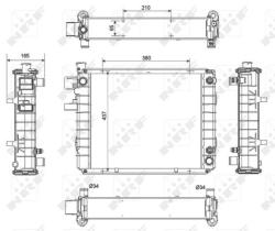 Nrf 52298 - RADIADOR FORKLIFT HYSTER