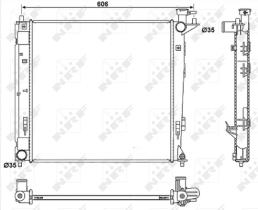 Nrf 53054 - RADIADOR SPORTAGE 1.7D 10-