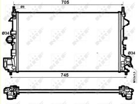 Nrf 53074 - RADIADOR ALUMINIO OPEL