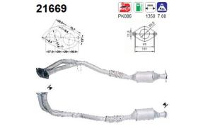 As 21669 - CATALIZ.VECTRA 1.6 16V