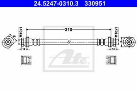 Ate 330951 - LATIGUILLOS NISSAN ALMERA(N16)(00-0