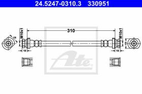 Ate 330951 - LATIGUILLOS NISSAN ALMERA(N16)(00-0