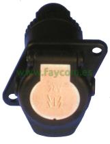 Faycom FA200703T - BASE REMOLQ.15POL.ADR C/TORN.(PLAST.)