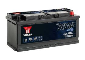 Yuasa YBX9020 - BATERIA AGM 105/950A +DCH 393X175X190 (S.STOP)
