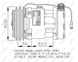 Nrf 32130G - COMPR.12V SD7H15 MODEL 4706