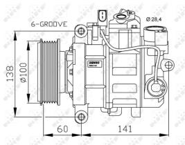 Nrf 32263G - COMPR.12V AUDI/SEAT/SKODA/VW A4