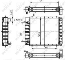 Nrf 53149 - RADIADOR L.ROVER ALUM.