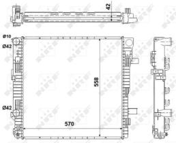 Nrf 53896 - RADIADOR ALUM.MERC.