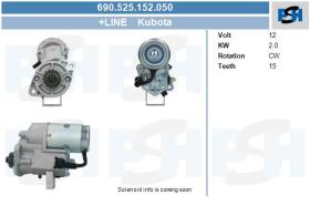  690525152 - ARR.12V 15D 2.0KW.CUMMINS (VALEO KOREA OE)