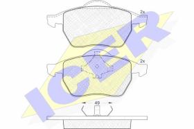 Icer 181139 - J.PAST.DEL.FORD/SEAT/VW