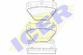 Icer 181607 - J.PAST.TRS.CHEVR/TOYOTA