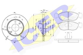 Icer 311214694 - KIT DISCOS+PAST.DEL.SAXO/XSARA 1.9D (WJZ)