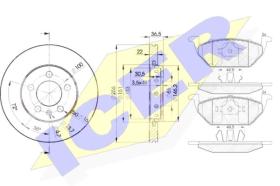Icer 313385602 - KIT DISCOS+PAST.DEL.IBIZA 09->