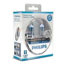 Philips 12342WHVSM - KIT 2 LAMP. H4 12V 60/55W +60% WHITE LIGHT (EFECT.BLANCO)