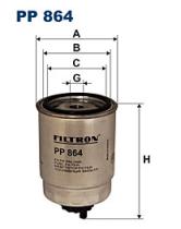 Filtron PP864 - FILTRO COMB.FIAT/OPEL/REN/SEAT CORTO