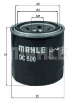 Mahle OC500 - *FILTRO ACEITE HYUNDAI/MITSUB/OPEL ( OBSOL.= OC1673 )