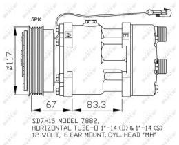 Nrf 32779 - COMPR.12V CITR/FIAT/PEUG.