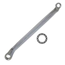 Jbm 10632 - LLAVE ACODADA DE 2 BOCAS ESTRELLA 10X17