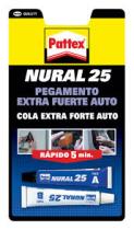 Pattex - Nural 1769654 - NURAL-25 PEGAMENTO EXTRA FUERTE AUTO 22ML (2 COMPT.)
