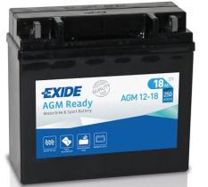 EXIDE AGM1218 - BATERIA 12V 18AH 250A +D 180X75X165