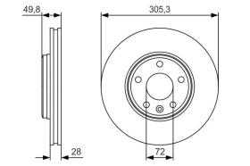 Bosch 0986479R93 - DISCO DE FRENO