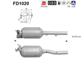 As FD1020 - FILTRO PARTIC.MEGANE 1.9TD DCI  81 KW