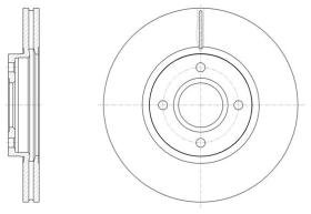 Woking D6150210 - DISCO DEL FIESTA VI/COURIER ..(279,9MM) (VENT)