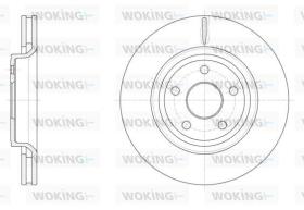 Woking D6151210 - DISCO DEL.FRENO 350MM VENTILADO JEEP