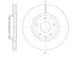 Woking D6152010 - DISCO DEL.297MM MAZDA (VENT)