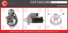 Casco CST10212AS - ARR.12V 9/10D AUDI/SKODA/VW (BOS)