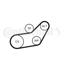 Continental 6PK1045K1 - KIT CORREA+ROD.SEAT/VW 1.9D/TD