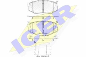 Icer 182094 - J.PAST.DEL.HYUNDAI IX20