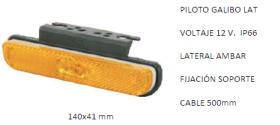 Cobo 040575000041 - PILOTO LATERAL LED (AMBAR) 12V. C/SOPORTE 1012225