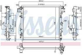 Nissens 61037 - RADIADOR JEEP WRANGLER(2006)3.8