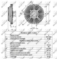 Nrf 49519 - EMBRAGUES VENTILADOR  FORD TRANSIT