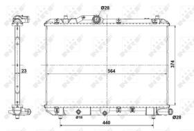 Nrf 56101 - RADIADOR SWIFT DI